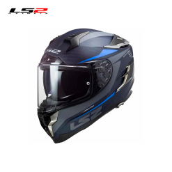 CASCO LS2 FF327 DORNE AZUL MATE FIBRA DE CARBONO