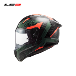 CASCO LS2 FF805 CHASE VERDE/NARANJA FIBRA DE CARBONO