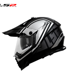 CASCO CROSS LS2 MX436 MASTER TITANIO