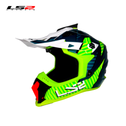 CASCO CROSS LS2 MX700 ASTRO COBALTO/AMARILLO