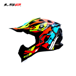 CASCO CROSS LS2 MX700 RASCAL NEGRO/NARANJA