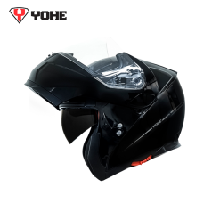 CASCO YOHE ABATIBLE Y958 NEGRO BRILLANTE