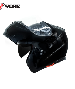 CASCO YOHE ABATIBLE Y958 NEGRO BRILLANTE