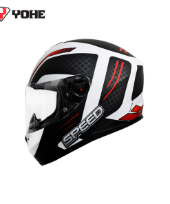 CASCO YOHE Y966 BLANCO/ROJO