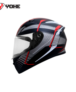 CASCO YOHE Y978 NEGRO MATE/ROJO