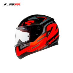 CASCO LS2 FF353 RAP-TAGLINE NEGRO MATE/NARANJA