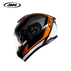 CASCO JHM 802 GT NEGRO NARANJA