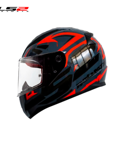 CASCO LS2 FF353 RAP-TAGLINE TITANIO/NEGRO