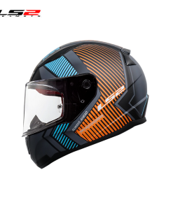 CASCO LS2 FF353 EXTRA GRIS MATE/NARANJA