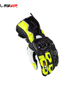 GUANTE PARA HOMBRE LS2 SWIFT RACING NEGRO-AMARILLO NEON