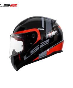 CASCO LS2 FF353 CHOS NEGRO/ROJO