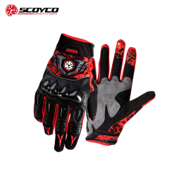 GUANTE CROSS PARA HOMBRE SCOYCO MX49 ROJO