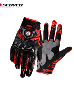 GUANTE CROSS PARA HOMBRE SCOYCO MX49 ROJO