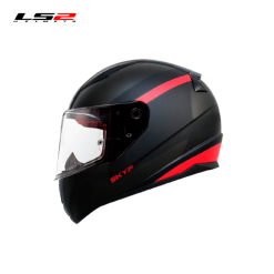 CASCO LS2 FF353 SETHDES NEGRO MATE/ ROJO