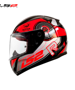 CASCO LS2 FF353 RAPID STRATUS NEGRO ROJO