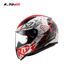 CASCO LS2 FF353 NAUGHTY BLANCO ROJO