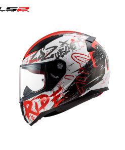 CASCO LS2 FF353 NAUGHTY BLANCO ROJO