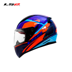 CASCO LS2 FF353 DRAX AZUL/NARANJA