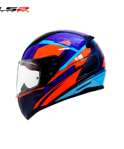 CASCO LS2 FF353 DRAX AZUL/NARANJA