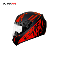 CASCO LS2 FF352 WRITED NEGRO MATE/ROJO