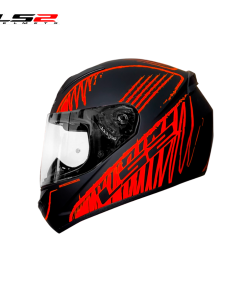 CASCO LS2 FF352 WRITED NEGRO MATE/ROJO