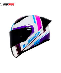 CASCO LS2 NS353 CHOS CLANCO/PURPURA