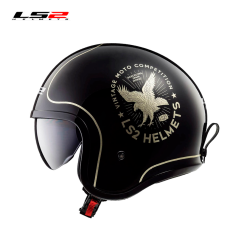 CASCO LS2 OF599 FLIER NEGRO/ORO