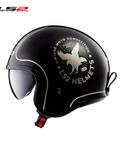 CASCO LS2 OF599 FLIER NEGRO/ORO