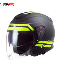 CASCO LS2 OF521 HYPER TITANIO MATE/AMARILLO