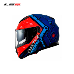 CASCO LS2 FF320 STREAM EVO BUBBLE AZUL/NARANJA MATE