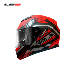 CASCO LS2 FF320 REFLEX NEGRO/ROJO MATE