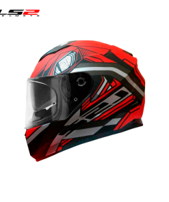 CASCO LS2 FF320 REFLEX NEGRO/ROJO MATE