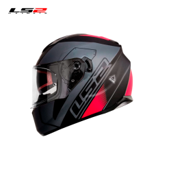 CASCO LS2 FF320 STASH NEGRO ROJO