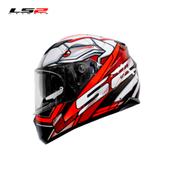 CASCO LS2 FF320 XDRON BLANCO/ROJO