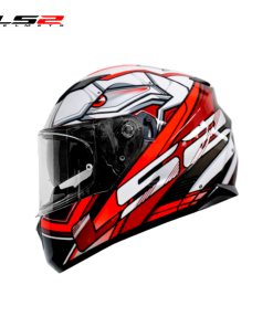 CASCO LS2 FF320 XDRON BLANCO/ROJO