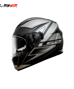 CASCO LS2 FF320 TREPID TITANIO NEGRO/GRIS
