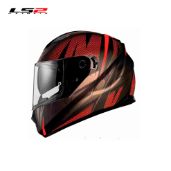 CASCO LS2 FF320 STEIN NEGRO ROJO