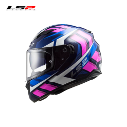 CASCO LS2 FF320 LOOP NEGRO/ROSADO