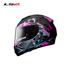 CASCO LS2 FF397 VECTOR STENCIL TITANIO MATE/PURPURA