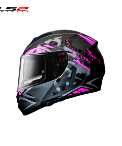 CASCO LS2 FF397 VECTOR STENCIL TITANIO MATE/PURPURA