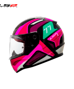 CASCO LS2 FF353 HYPER-S NEGRO/FUCSIA