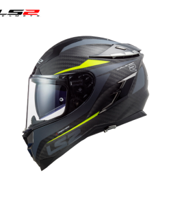CASCO LS2 FF327 DORNE MATE AMARILLO FIBRA DE CARBONO