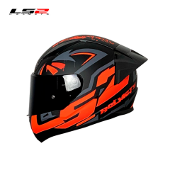 CASCO LS2 NS353 RAP TAGLINE NEGROMATE/NARANJA