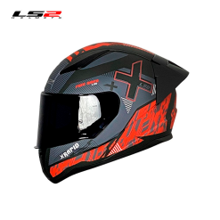 CASCO LS2 NS353 RAPID XTREET NEGRO MATE/ROJO