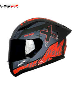 CASCO LS2 NS353 RAPID XTREET NEGRO MATE/ROJO