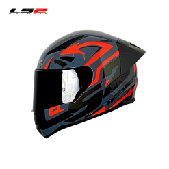 CASCO LS2 NS353 RAP-TAGLINE TITANIO /NEGRO