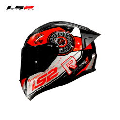 CASCO LS2 NS353 STRATUS NEGRO/ROJO/PLATA