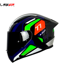 CASCO LS2 NS353 RAPID HYPER-S NEGRO/AZUL