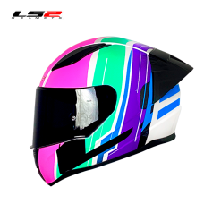 CASCO LS2 NS353 FLAG BLANCO/NEON/FUCSIA