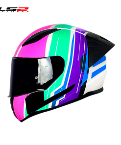 CASCO LS2 NS353 FLAG BLANCO/NEON/FUCSIA